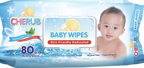 CHERUB BABY WIPES 80`s