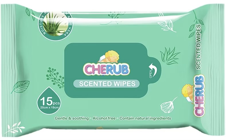 CHERUB BABY WIPES SCENTED 15'S