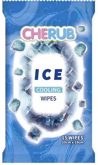 CHERUB ICE COOLING WIPES 15'S