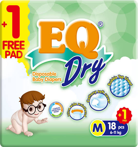 EQ DRY MEDIUM 18'S