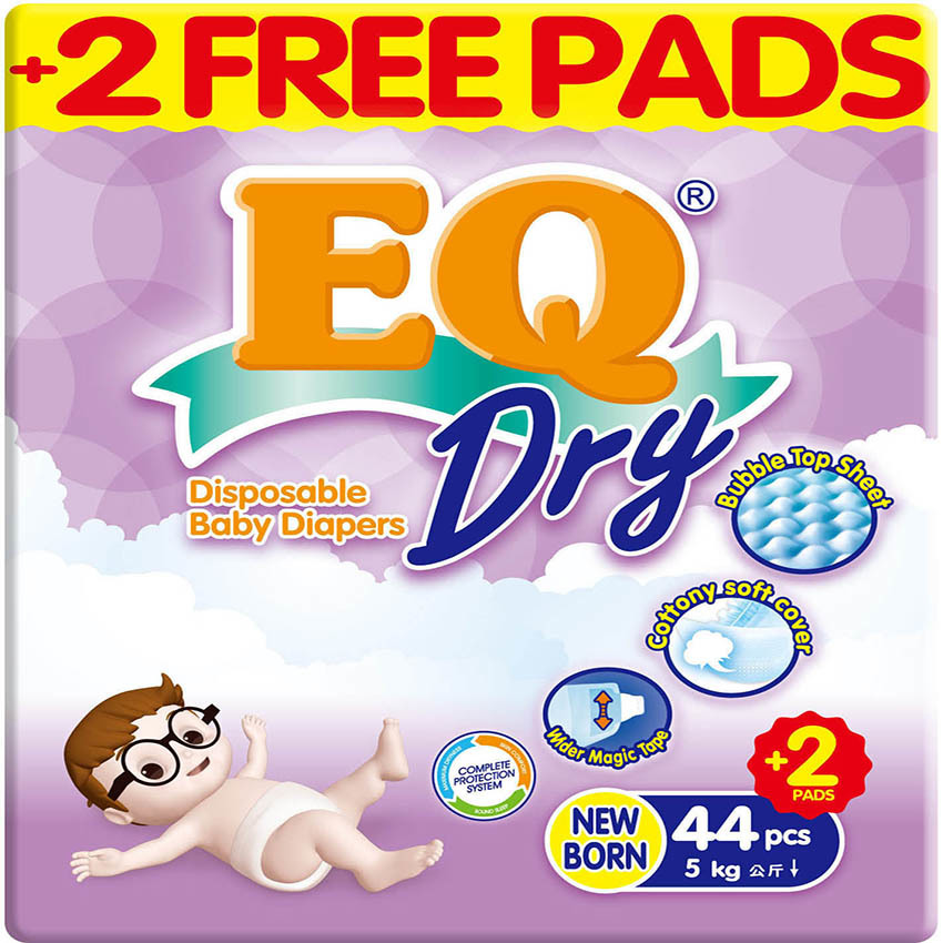 EQ DRY NEW BORN 44'S