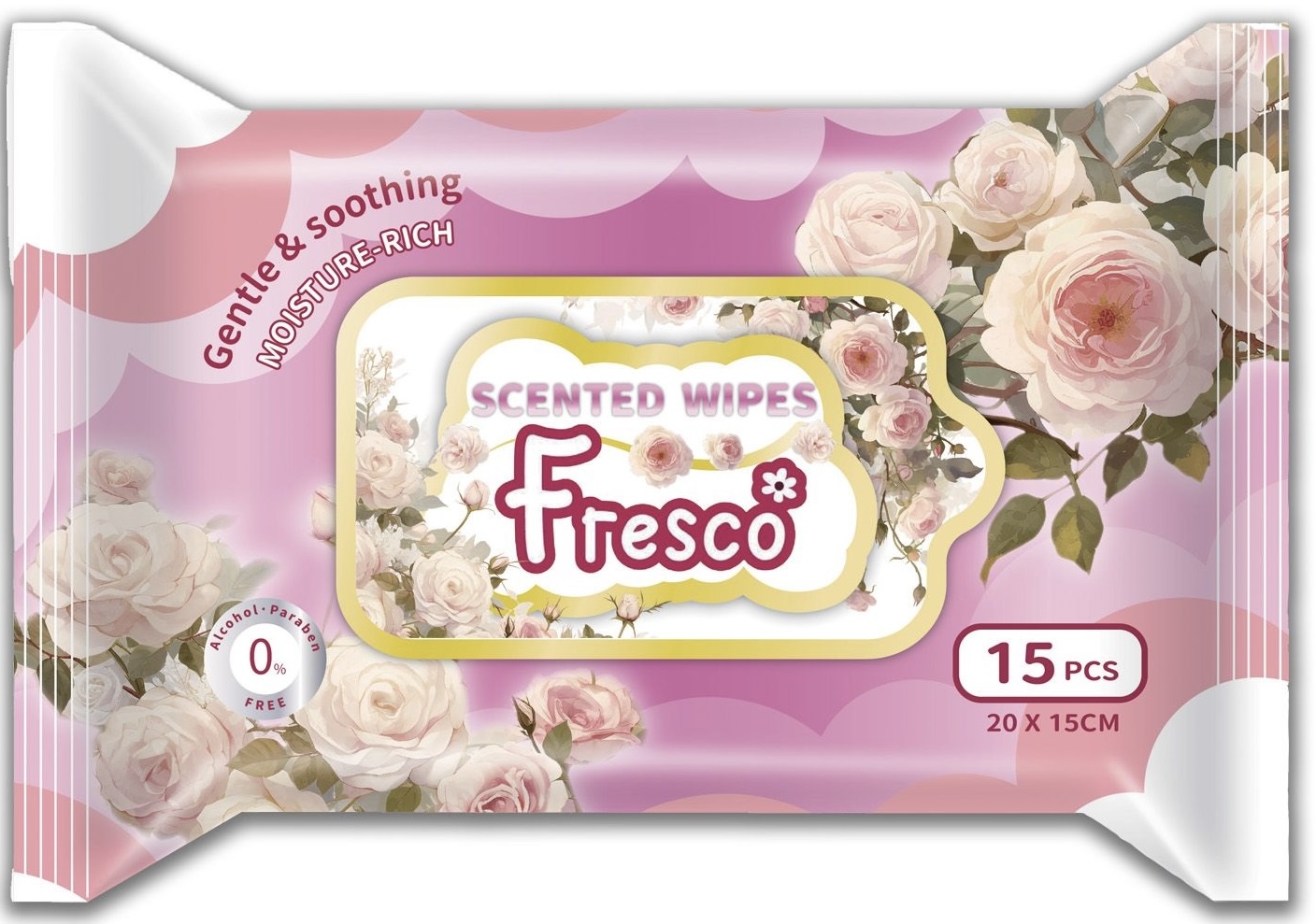 FRESCO SCENTED WIPES 15'S