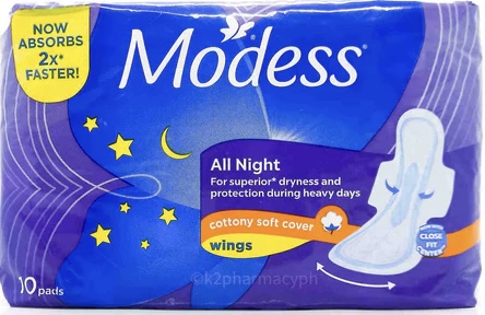 MODESS ALL NIGHT 10`s