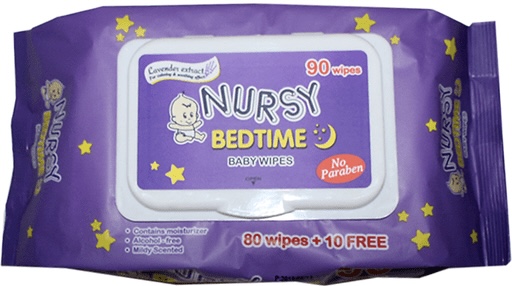 NURSY BABY WIPES BEDTIME 90'S