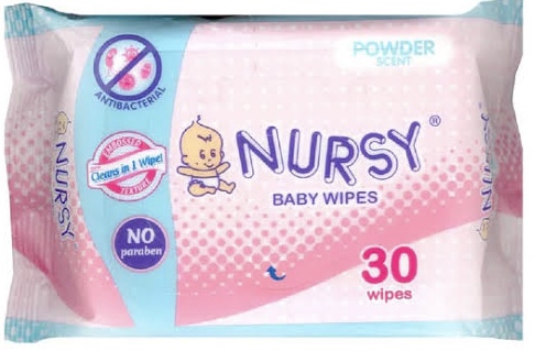 NURSY BABY WIPES SCENTED 30`s