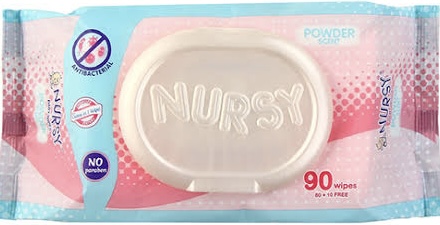 NURSY BABY WIPES SCENTED 90`s