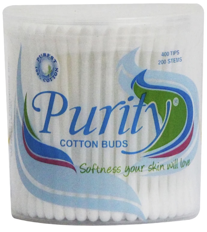 PURITY COTTON BUDS 400'S W/ CANISTER