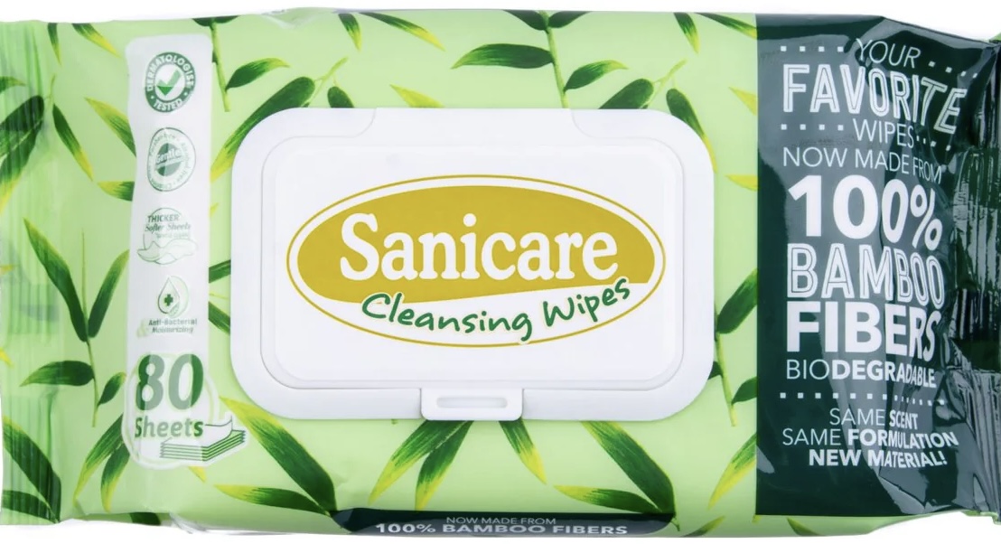 SANICARE CLEANSING WIPES 80'S