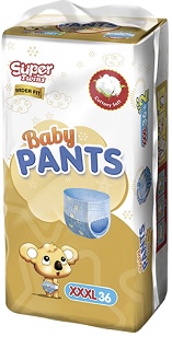 SUPER TWINS PANTS XXXL 36'S