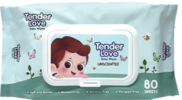 TENDER LOVE WIPES UNSCENTED 100's