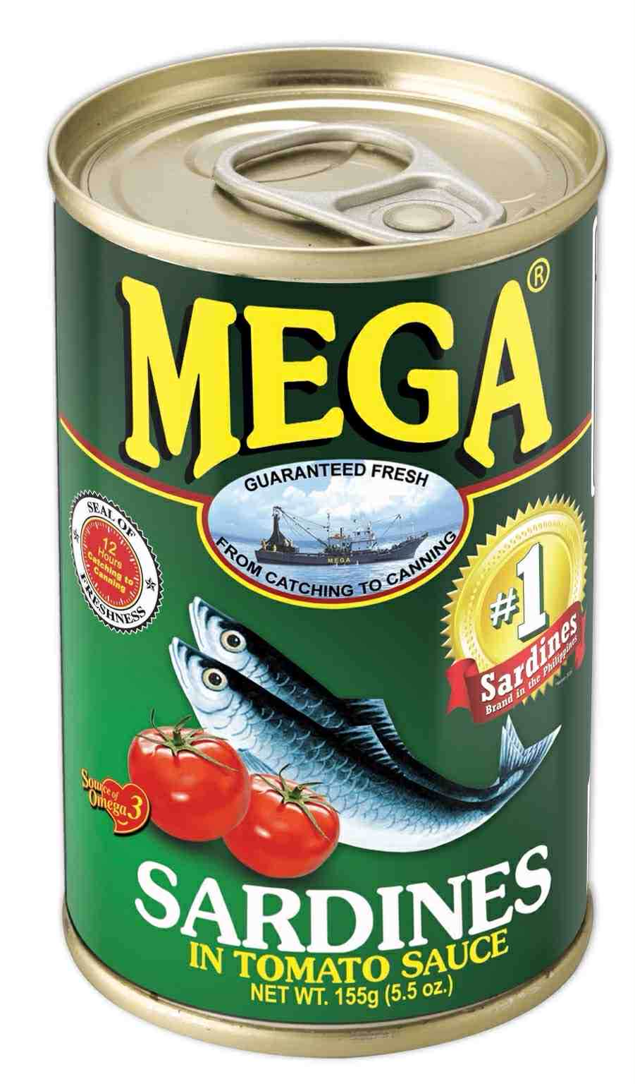 MEGA SARDINES GREEN 155g
