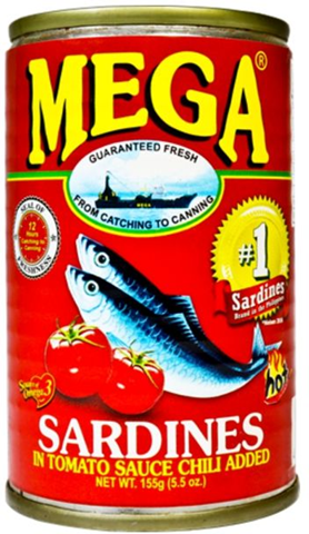 MEGA SARDINES RED155g