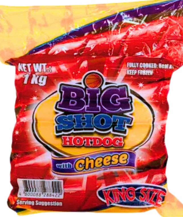 FROZEN BIGSHOT CHEESE KINGSIZE HOTDOG 1 KG