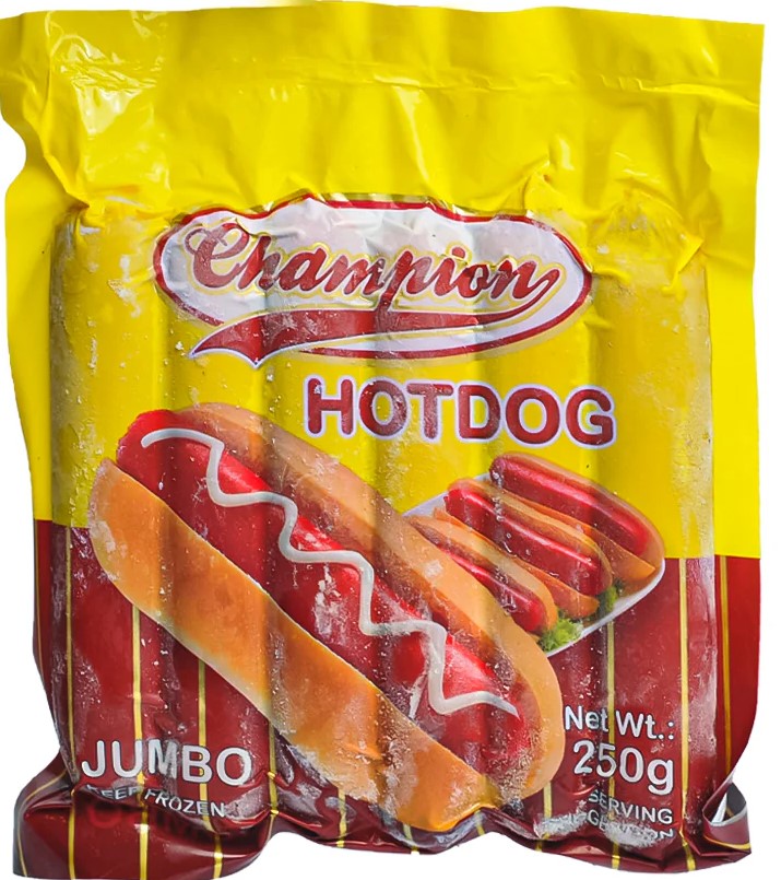 FROZEN CHAMPION HOTDOG JUMBO 250G