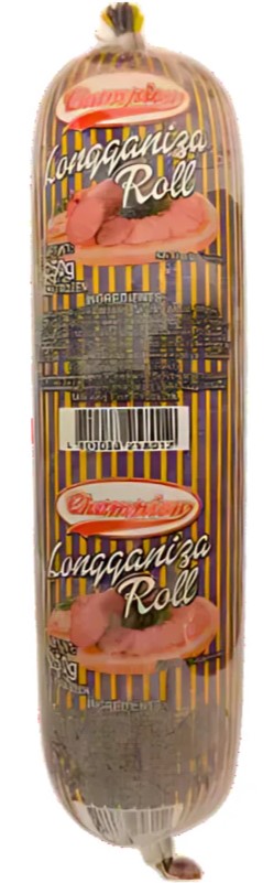 FROZEN CHAMPION LONGANISA ROLL 250G