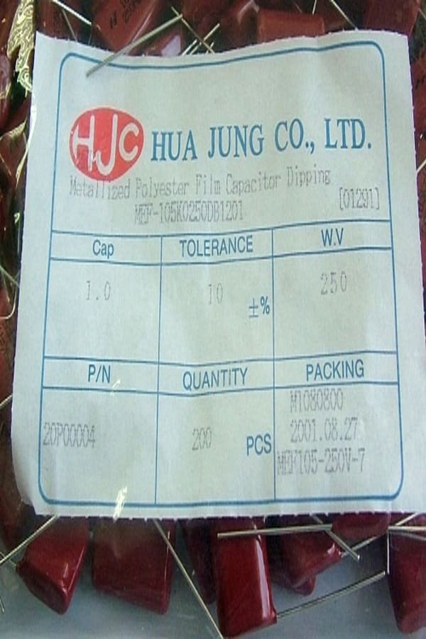 1UF250V=105 250V-Polyester