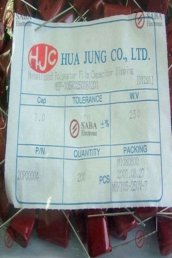 1UF250V=105 250V-Polyester