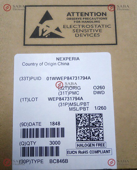 Transistor SMD SOT23 Transistors-SMD BC846B