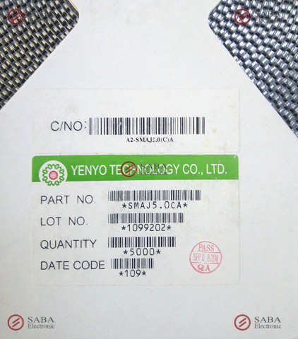 TAZ SMD TVS SMAJ5.0CA YENYO