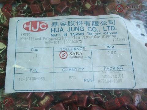 Capacitor Polyester Capacitors 100NF100V J Polyester
