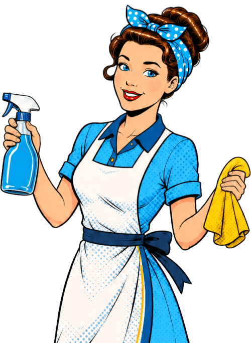 Betty from KC Mop Stars ready to clean your home