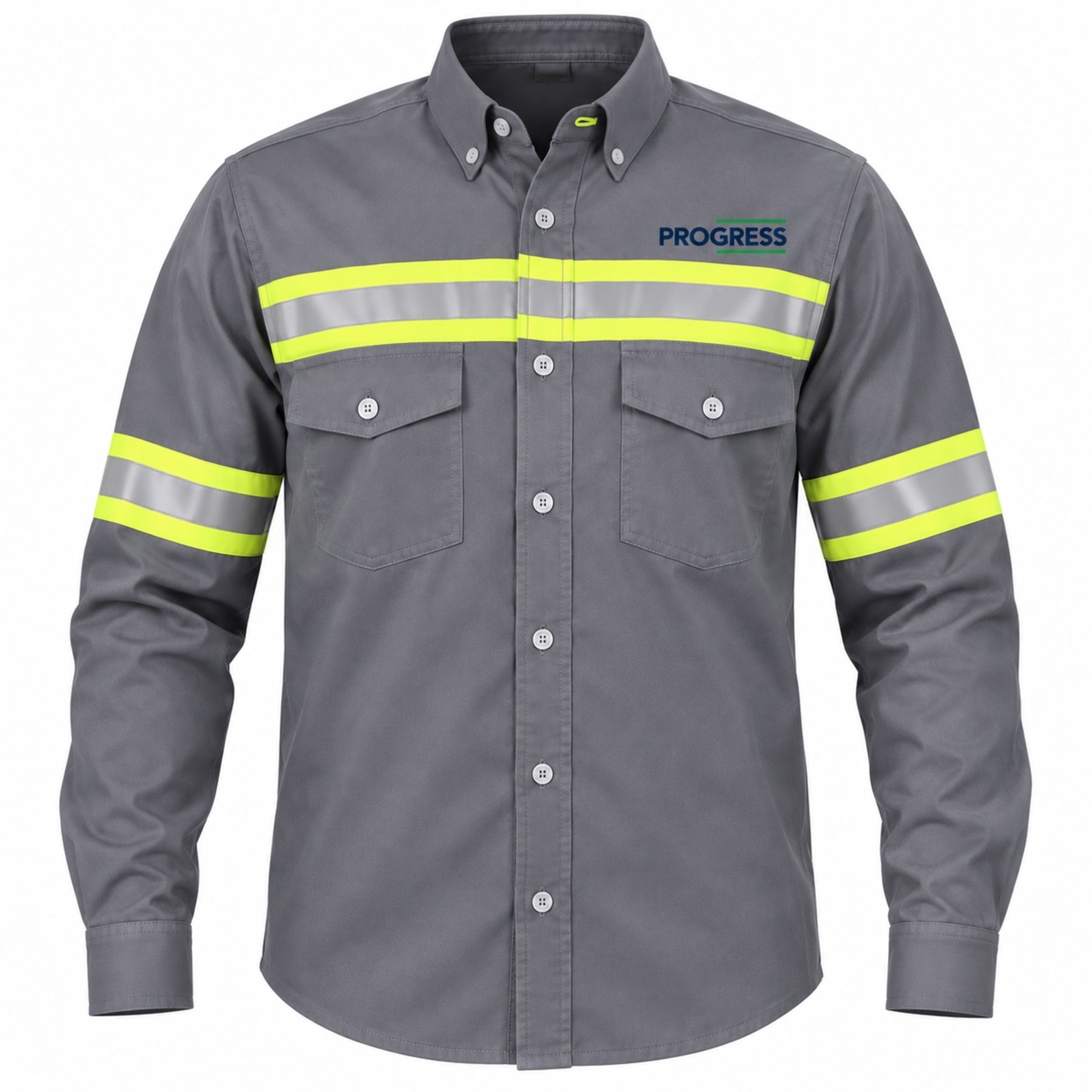 Camisa Industrial en Dril con Reflectivo para Hombre
