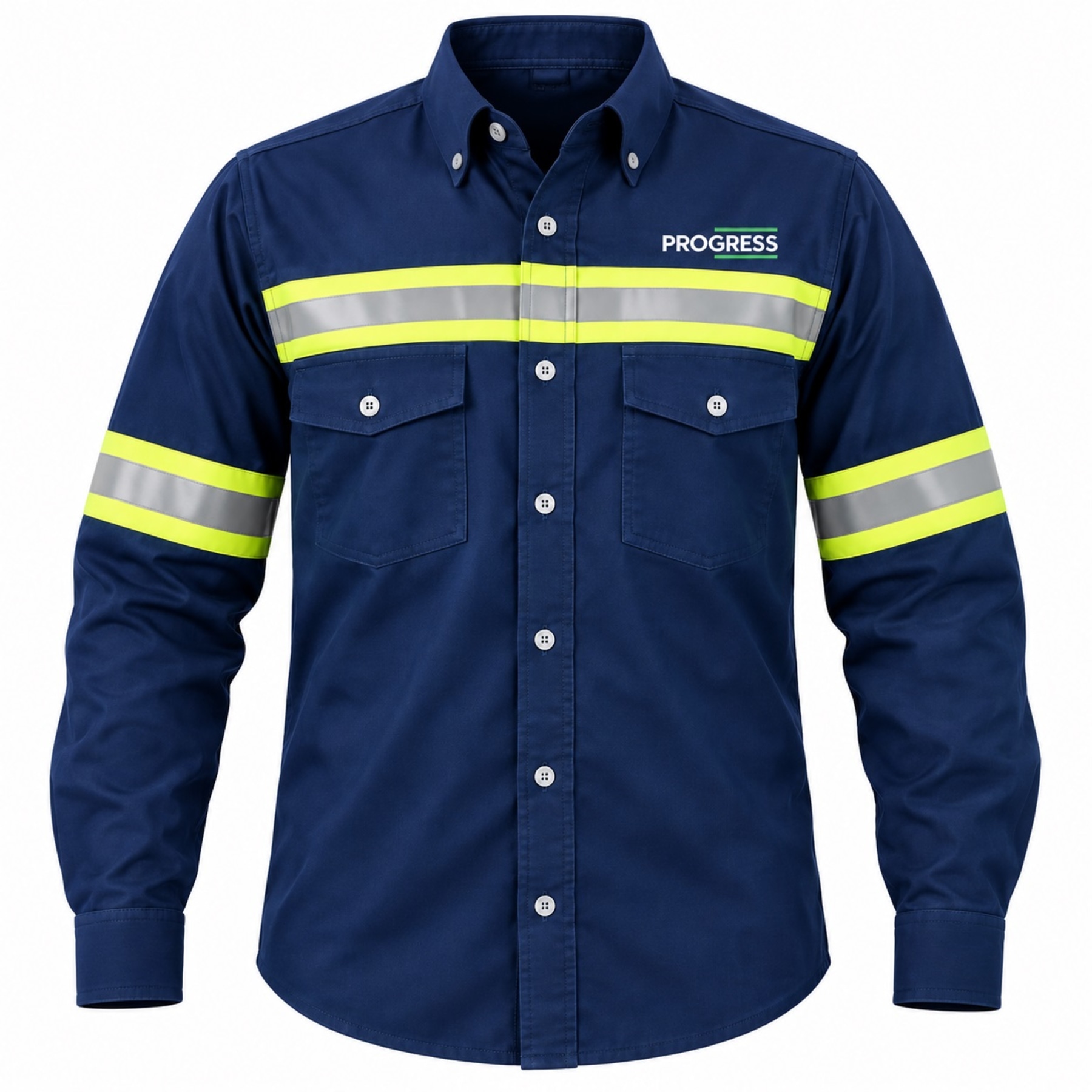 Camisa Industrial en Dril con Reflectivo para Hombre