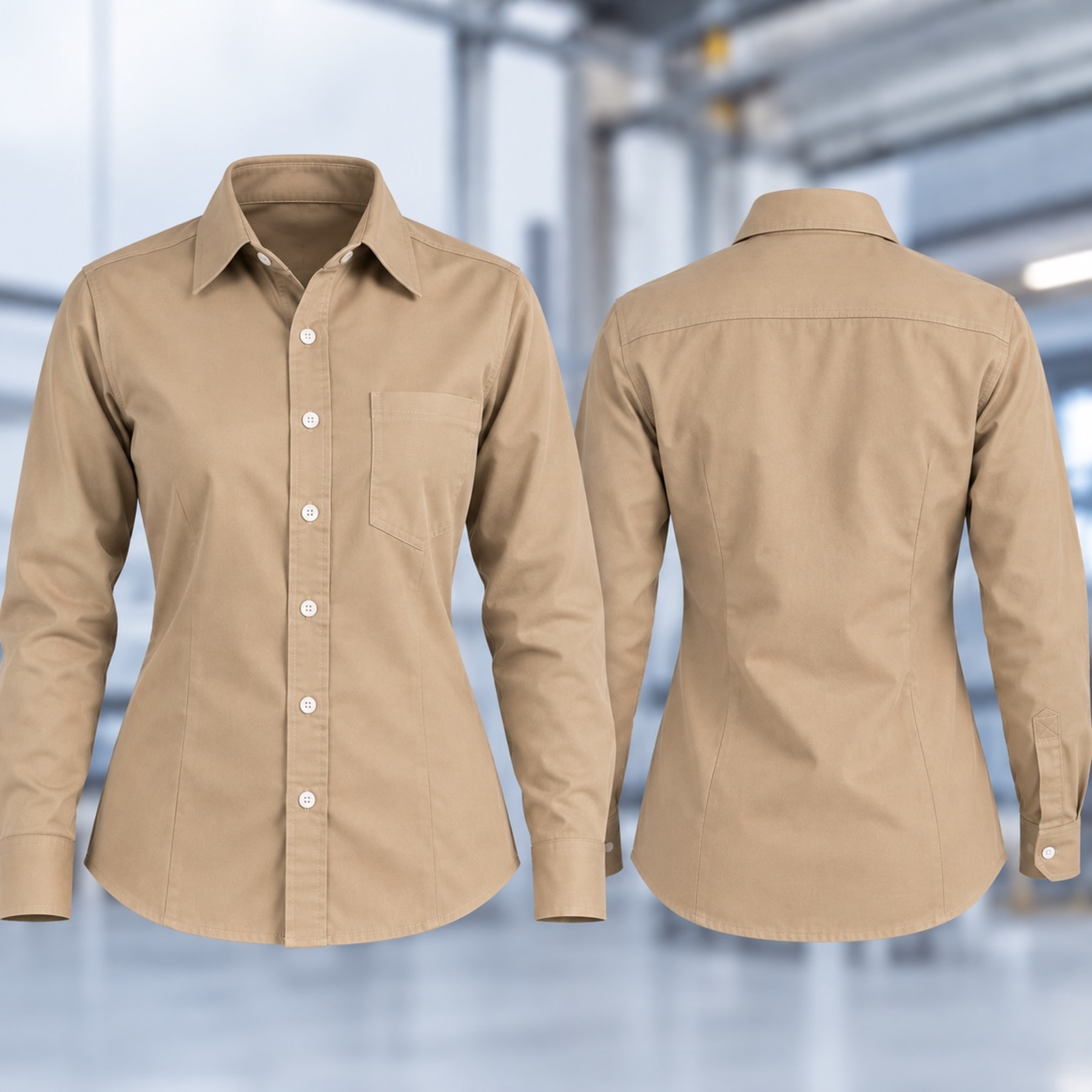 Camisa Industrial en Dril para Mujer