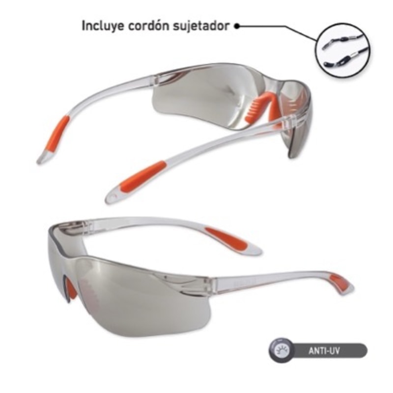 Gafas De Seguridad En Policarbonato - Lente Espejo 1