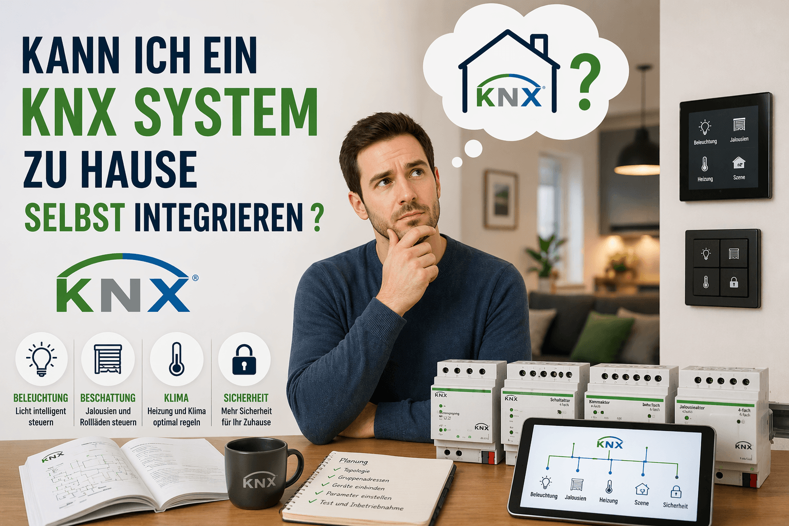 Wo fange ich an? Kann ich KNX selbst zu Hause installieren?