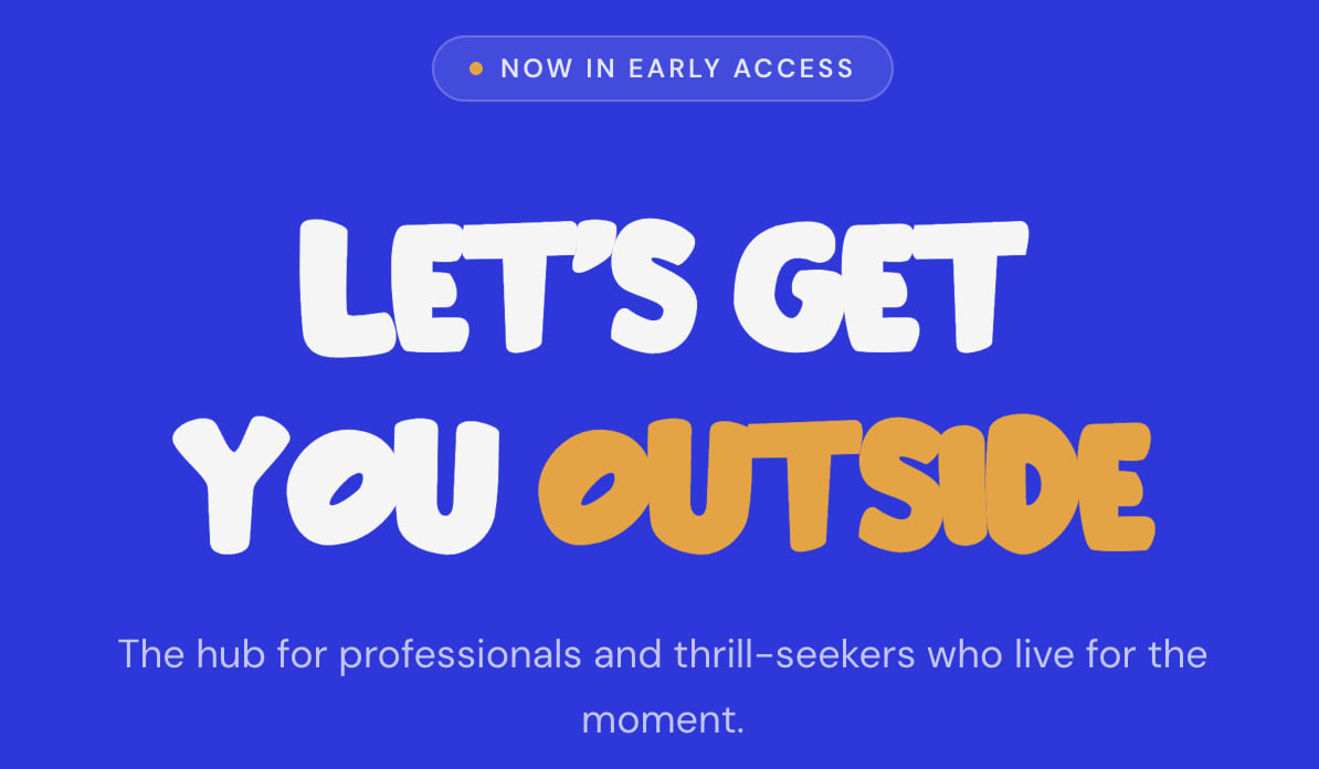 Outside — Curate Your Experience, Engrave Every Moment