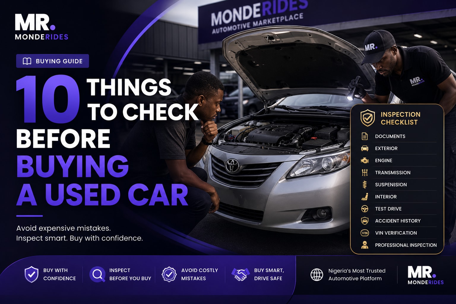 10 Things You Must Check Before Buying a Used Car in Nigeria