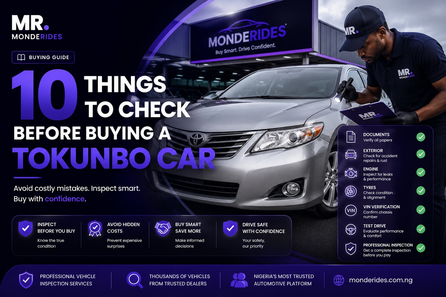 10 Things to Check Before Buying a Tokunbo Car in Nigeria