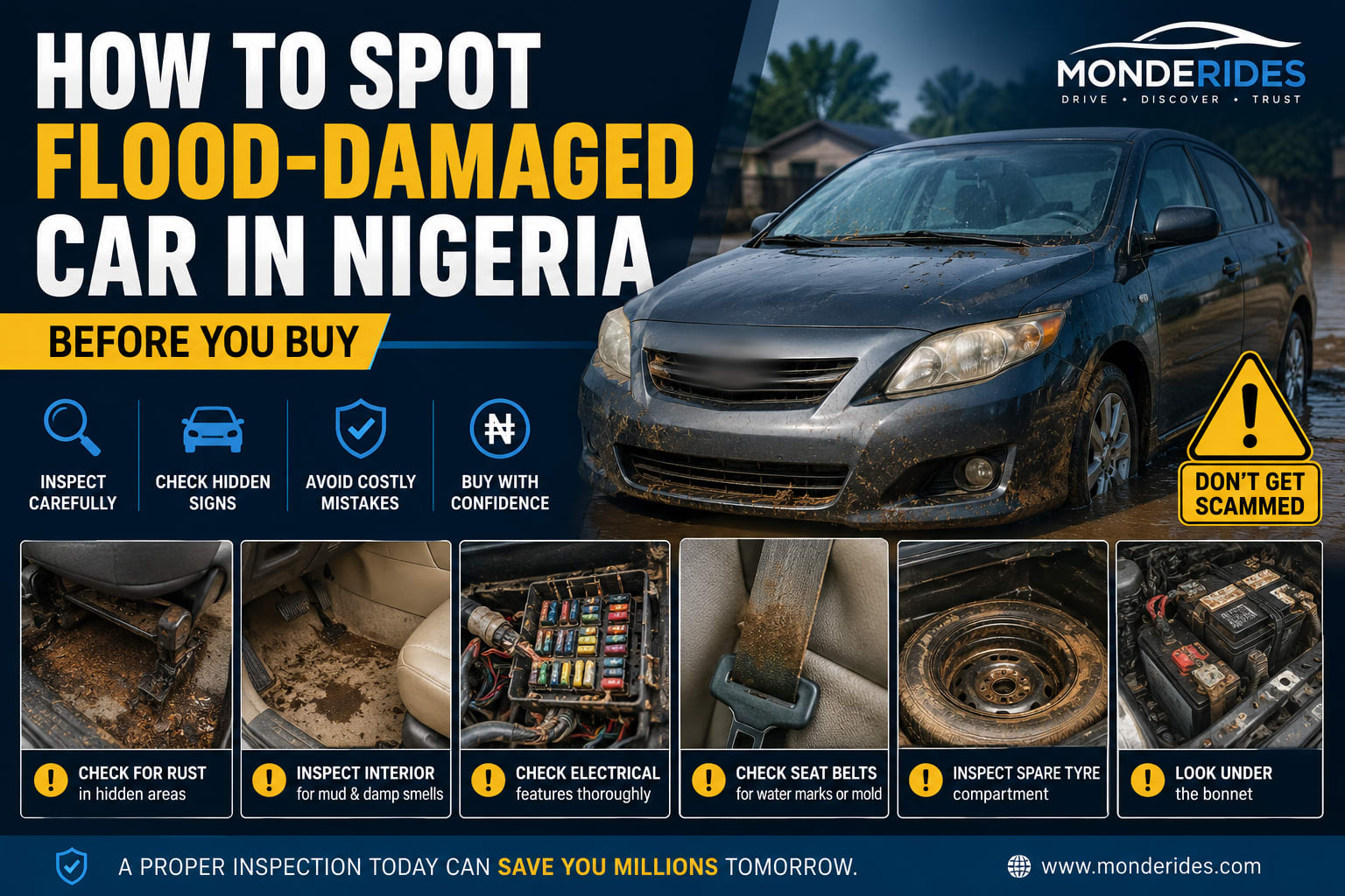 How to Spot a Flood-Damaged Car in Nigeria Before You Buy (2026 Guide)