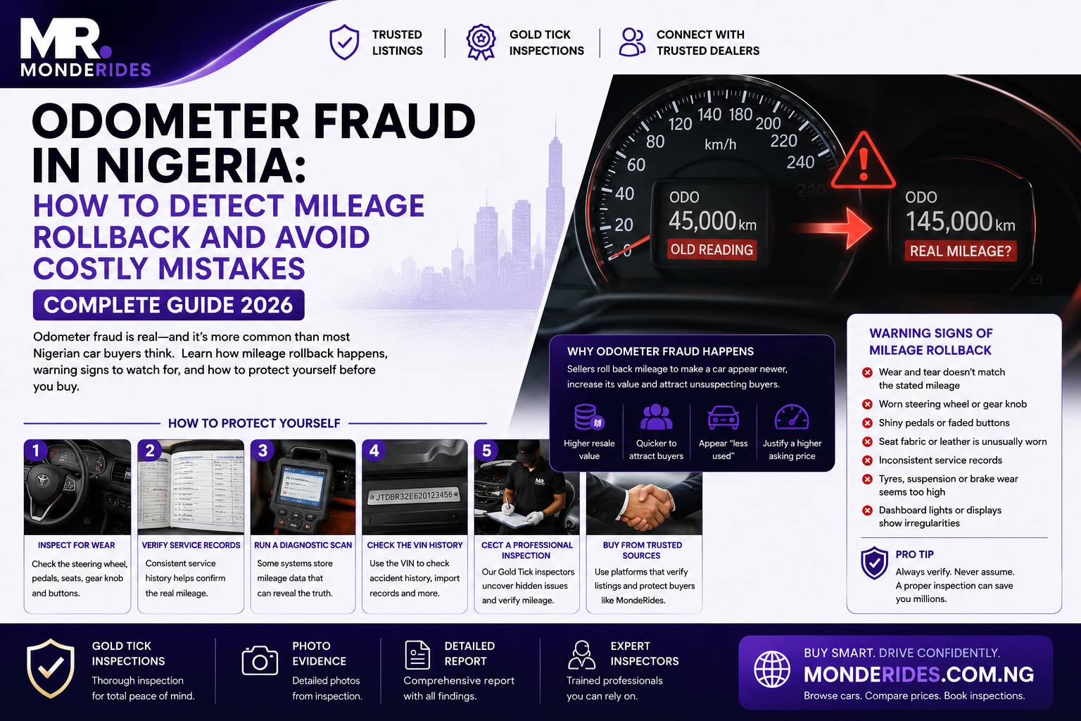 How to Detect Odometer Fraud in Nigeria (Complete 2026 Guide)