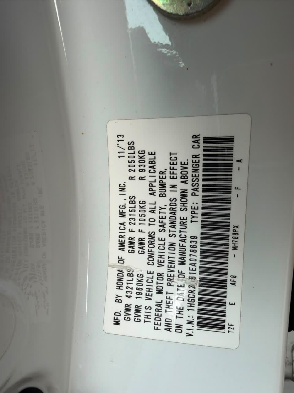 Honda Accord 2014