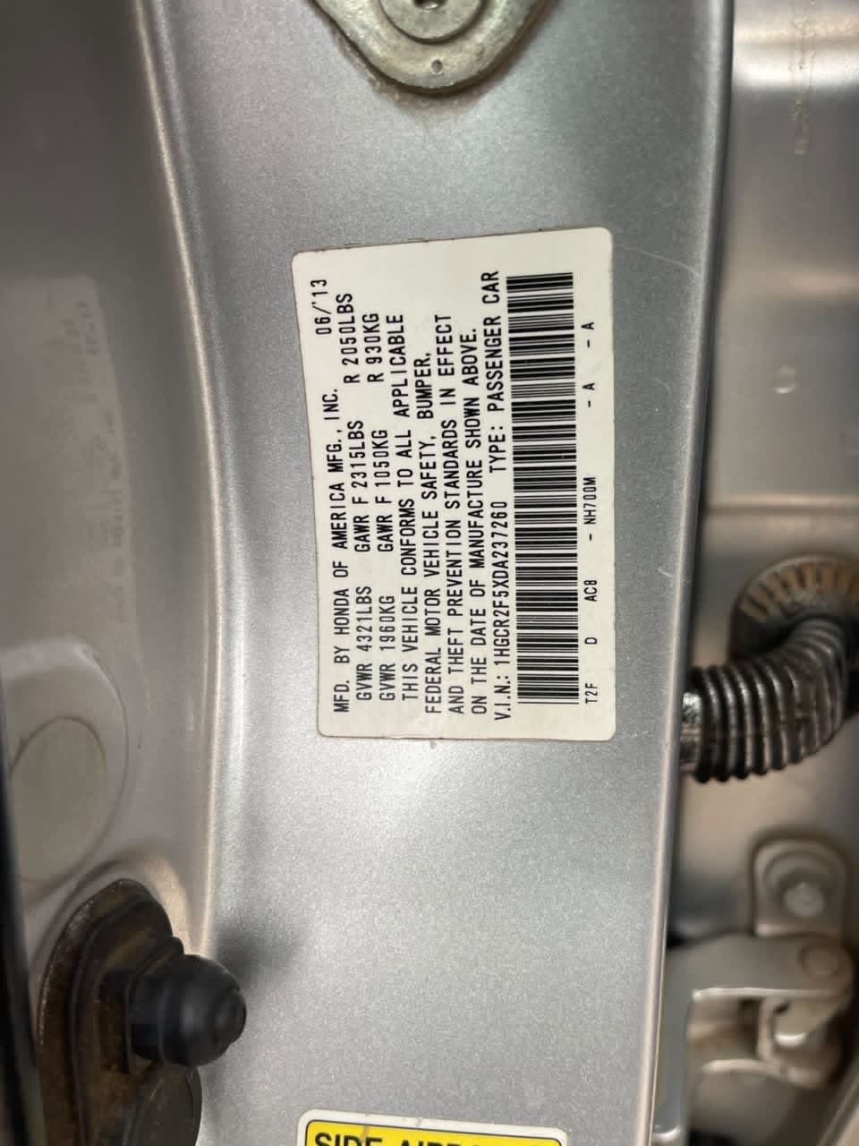 Honda Accord 2013