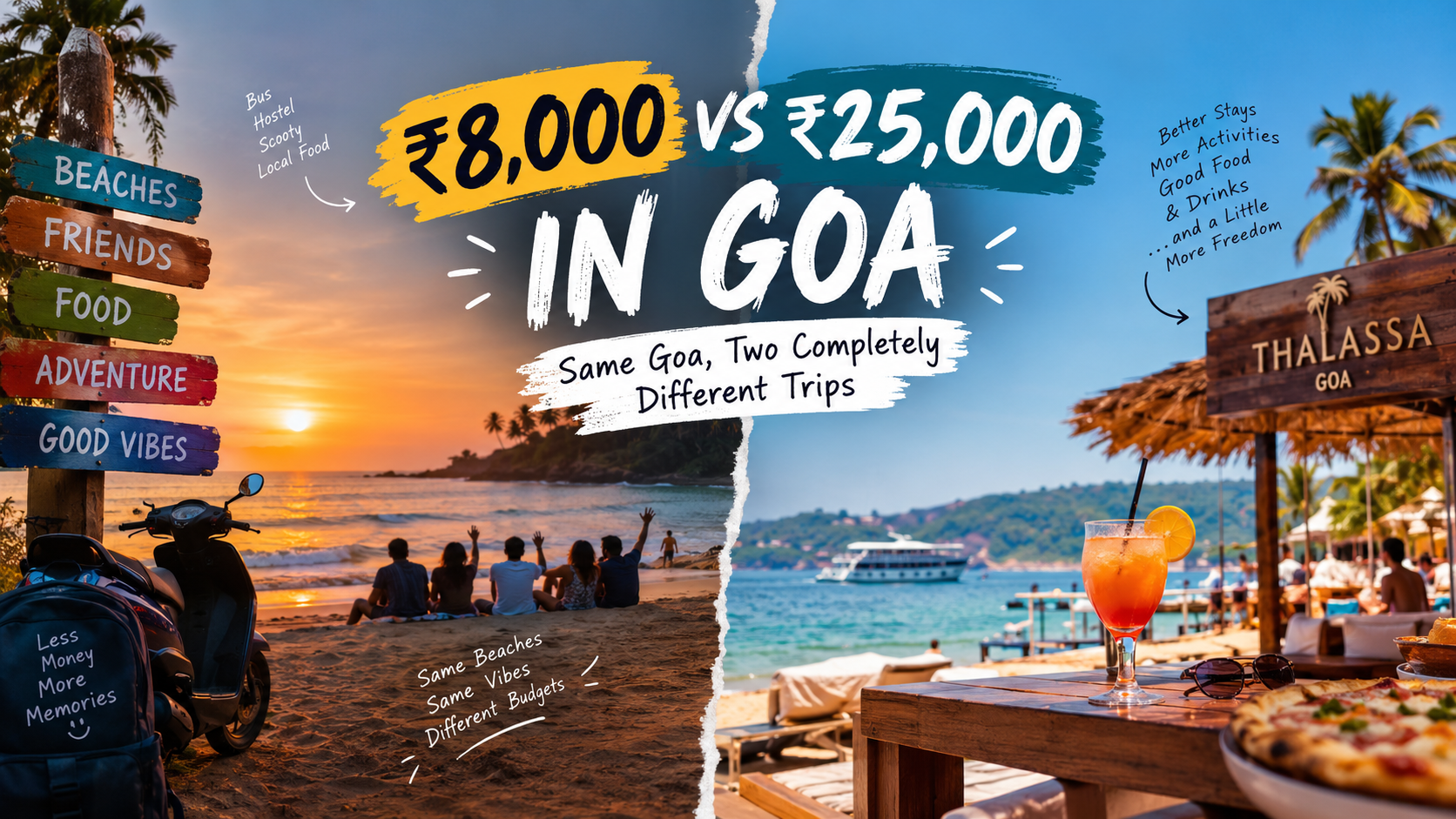 ₹8,000 vs ₹25,000 in Goa: Same Goa, Two Completely Different Trips