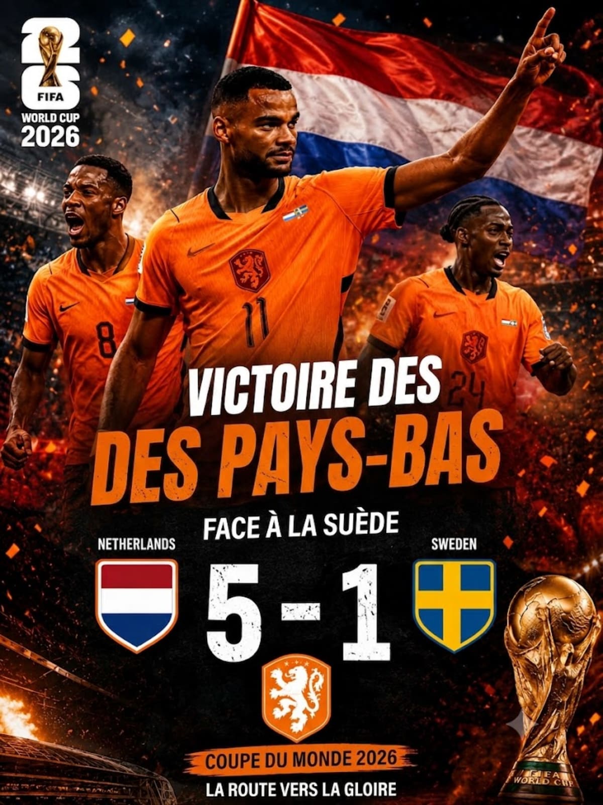 Groupe F : les Pays-Bas frappent fort, Japon–Tunisie s’annonce déjà comme une finale avant l’heure Les Oranje prennent le contrôle du groupe