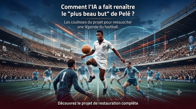 Comment l’intelligence artificielle a-t-elle redonné vie au "plus beau but" de Pelé ?