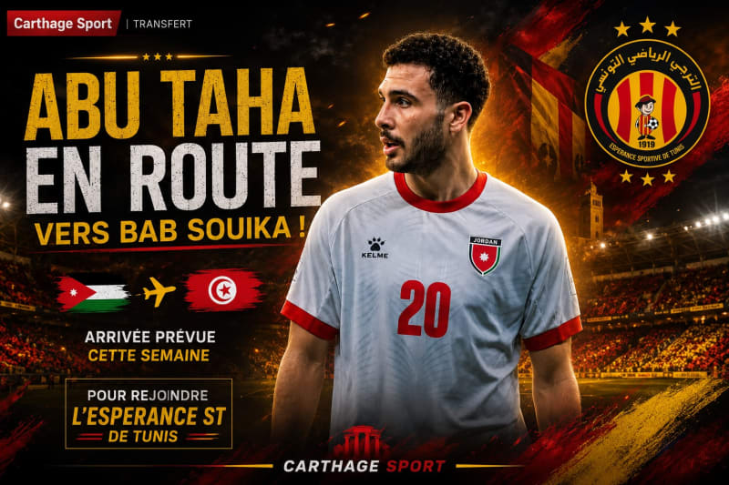 Mohannad Abu Taha se rapproche de l’Espérance Sportive de Tunis : les détails d’un transfert très attendu