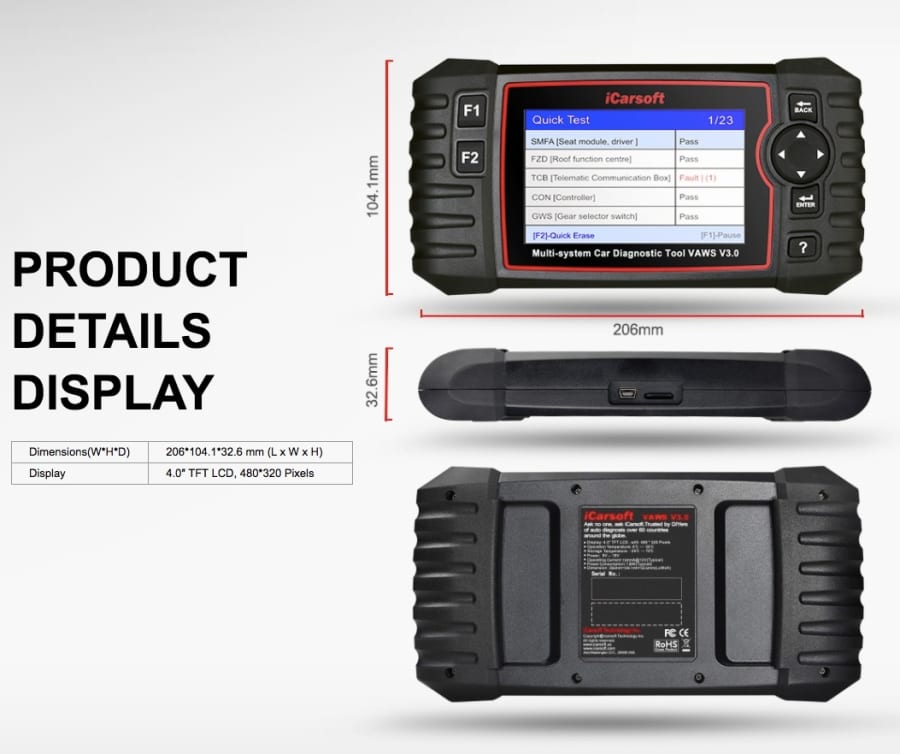 product info