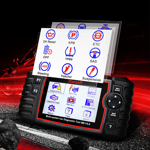 iCarsoft MB V3.0 Diagnostic Scan Tool For Mercedes-Benz Sprinter Smart infographic 1 of 3