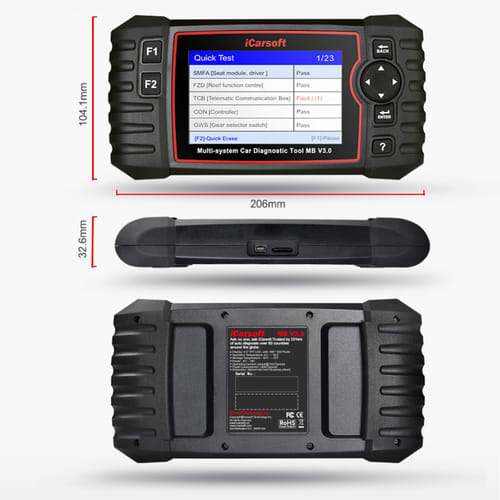 iCarsoft MB V3.0 Diagnostic Scan Tool For Mercedes-Benz Sprinter Smart infographic 2 of 3