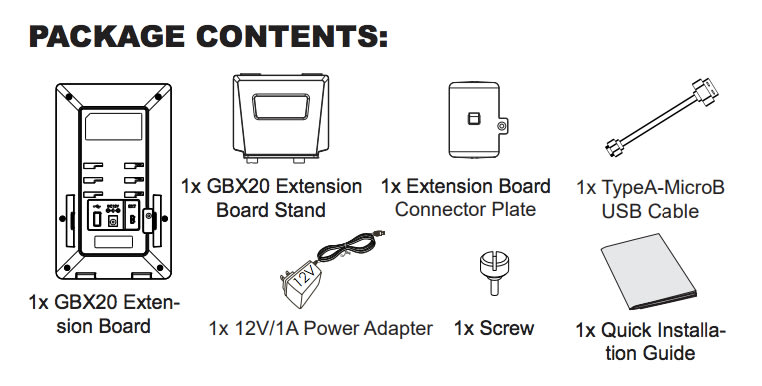 Grandstream GBX20 LCD Extension Module For GRP2615 & GXV3350 infographic