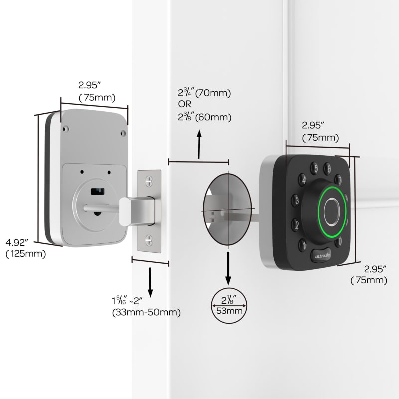 Ultraloq U-Bolt Pro Bluetooth Enabled Fingerprint & Keypad Deadbolt infographic 7 of 7