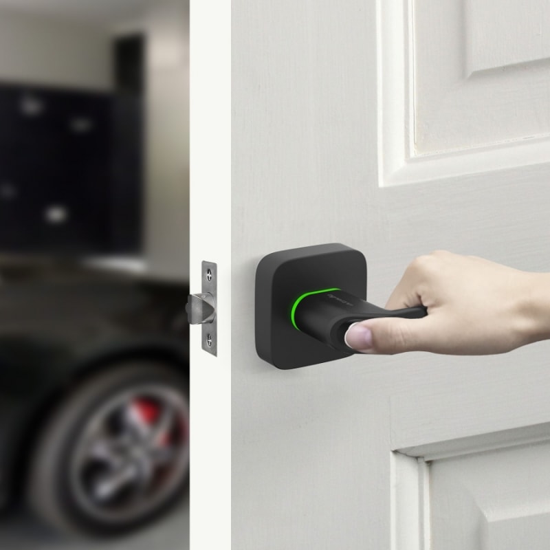 Ultraloq UL1 Bluetooth Fingerprint & Key Fob Smart Lock Satin Nickel infographic 4 of 4