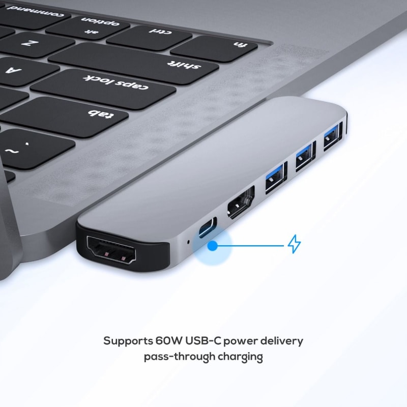 mBeat Elite Mini 6-In-1 Dual HDMI USB-C Hub for MacBook Pro infographic 3 of 5