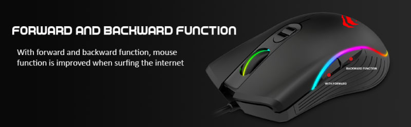 Havit MS1006 RGB Backlit Wired Gaming Mouse infographic 3 of 3