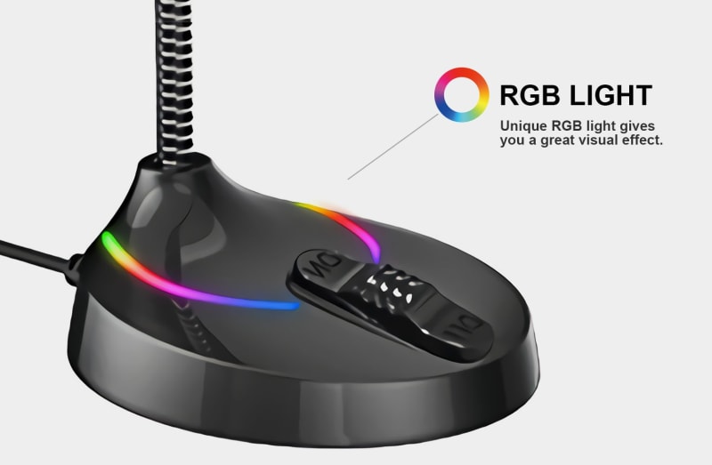 Havit GK55 RGB Backlit Gaming Desktop USB Microphone Plug and Play infographic 3 of 3